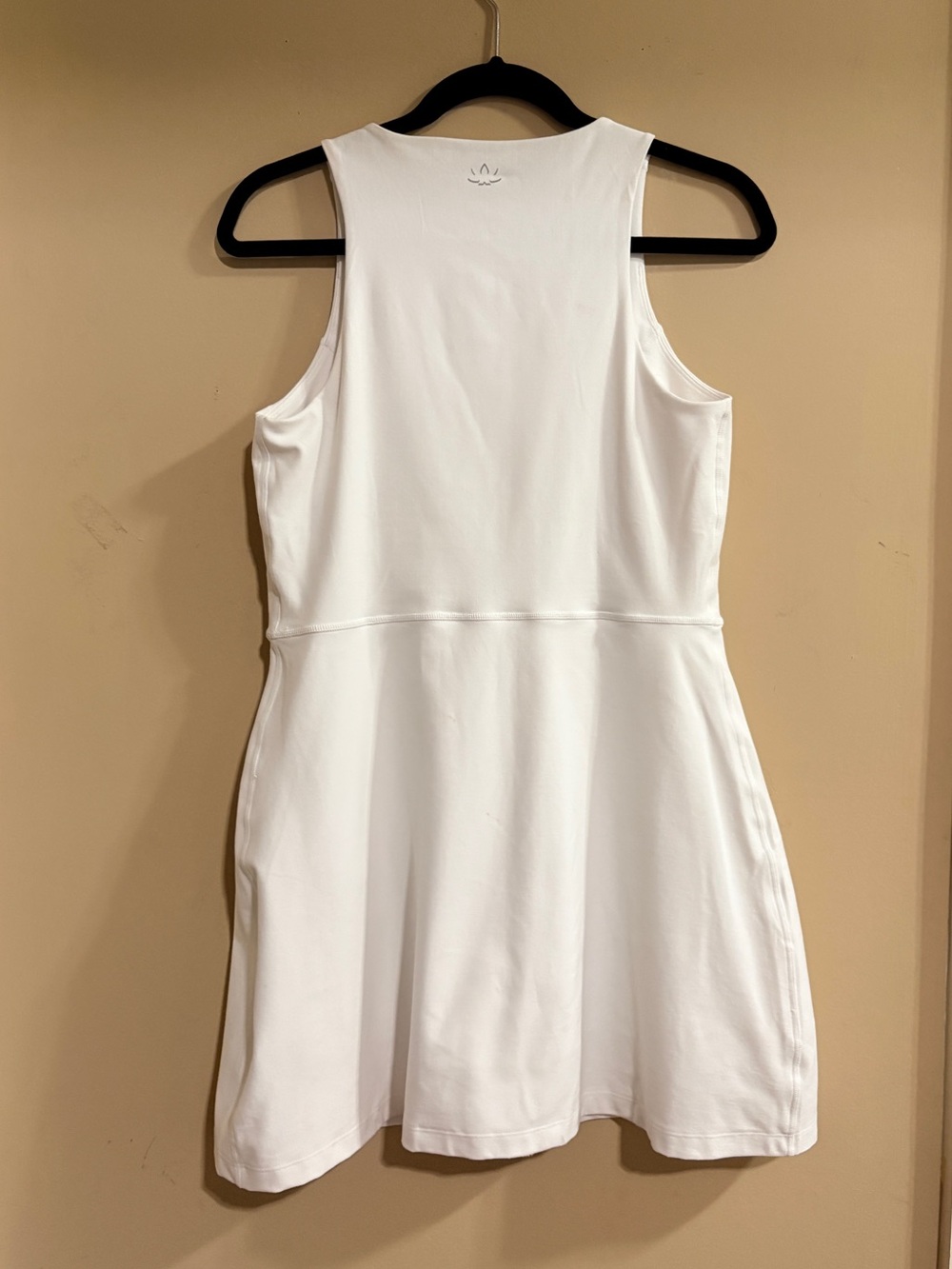 Beyond Yoga Move Up White Zip-Front Athletic Mini Dress Built in Shorts Medium - Picture 3 of 12